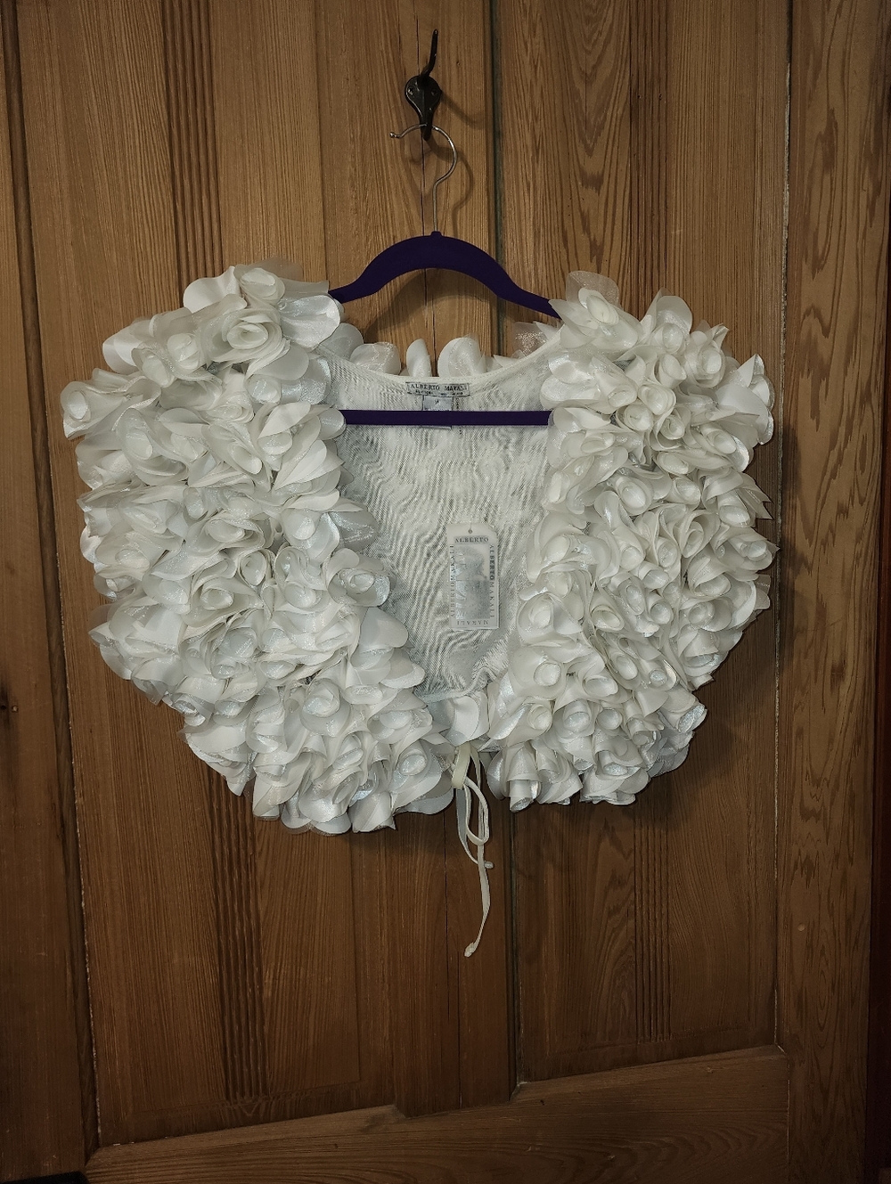 Alberto Malaki NWT Bridal White. Shrug/Wrap. Absolutely Stunning!! Size Xlarge - Picture 5 of 5